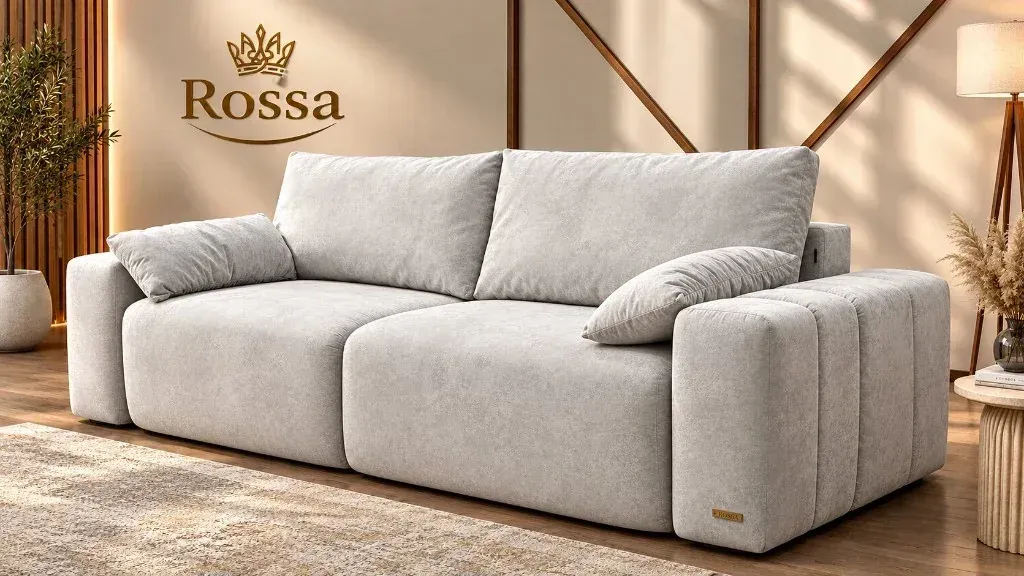Сірий диван Rossa